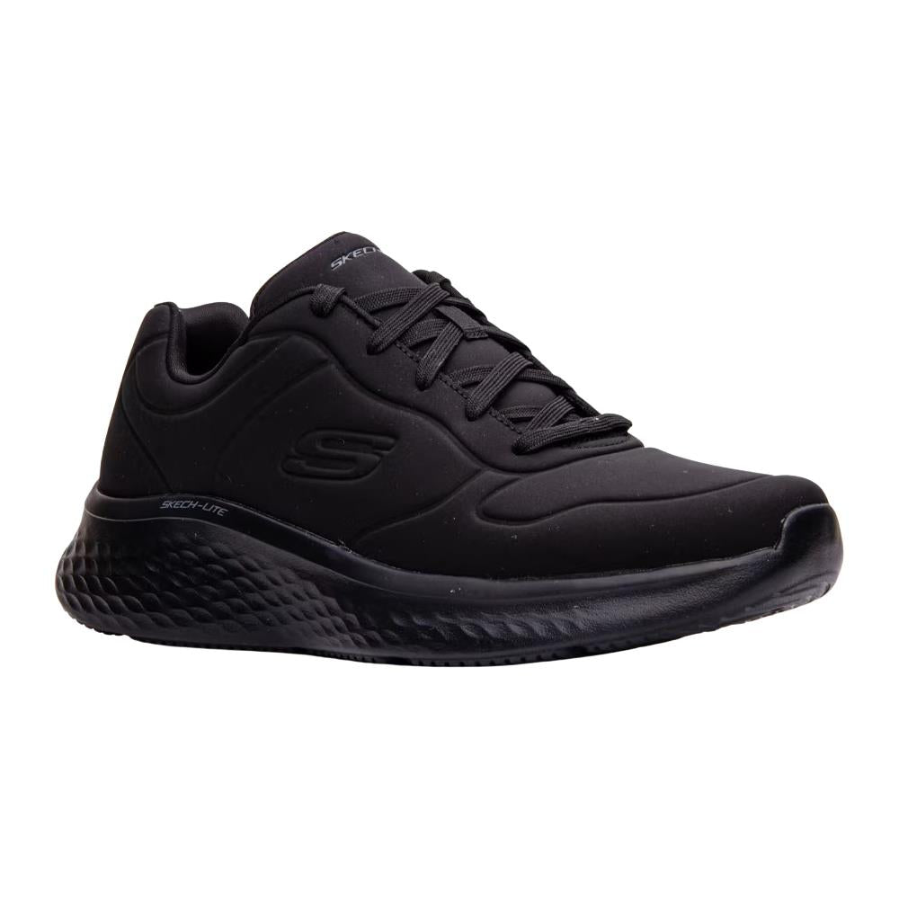 Skechers Mens Skech-Lite Pro Nullify Black Vegan Lace Up Trainers