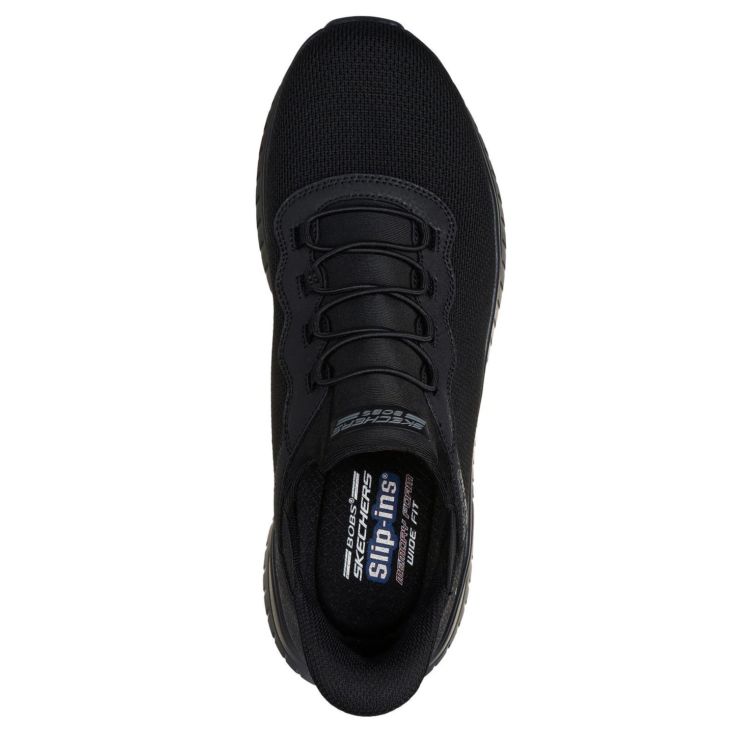 Skechers MensBlack Slip Ins Trainers Bobs Squad Daily Chaos 118300/BBK