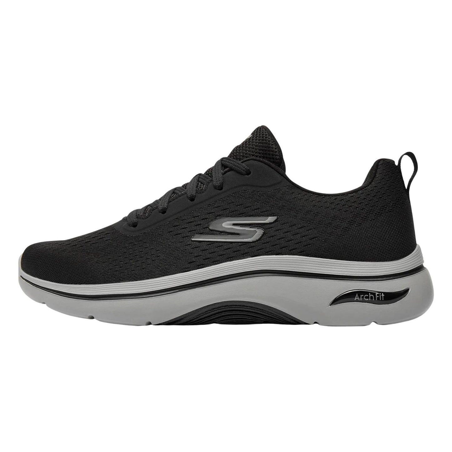 Skechers Mens Go Walk Arch Fit Idyllic 2 Black Lightweight Trainers