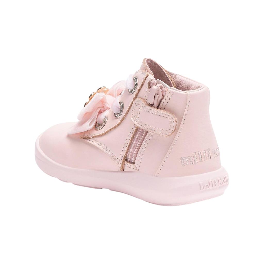 Lelli Kelly MX4309 Mya Pink Winter White Baby Ankle Soft Leather Ankle Boots