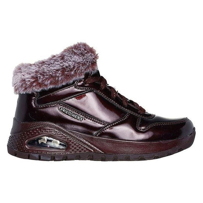 Skechers Womens Boots Uno Rugged Fiesty Winter 168126/BURG