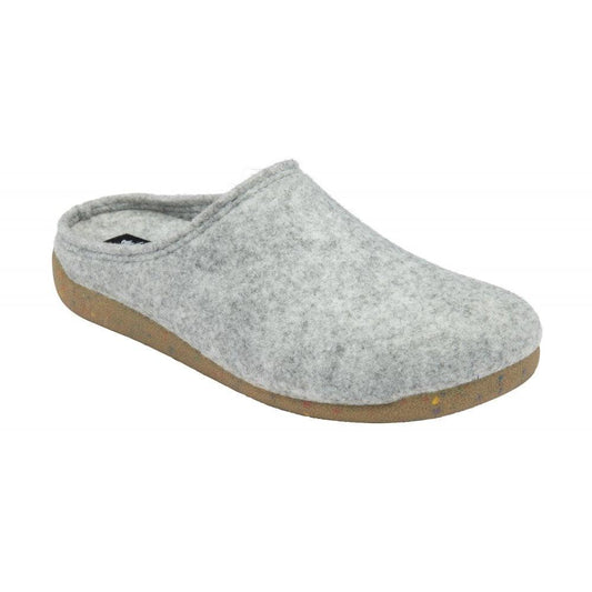 Lotus Ladies Alba Grey Slip On Mule Slippers