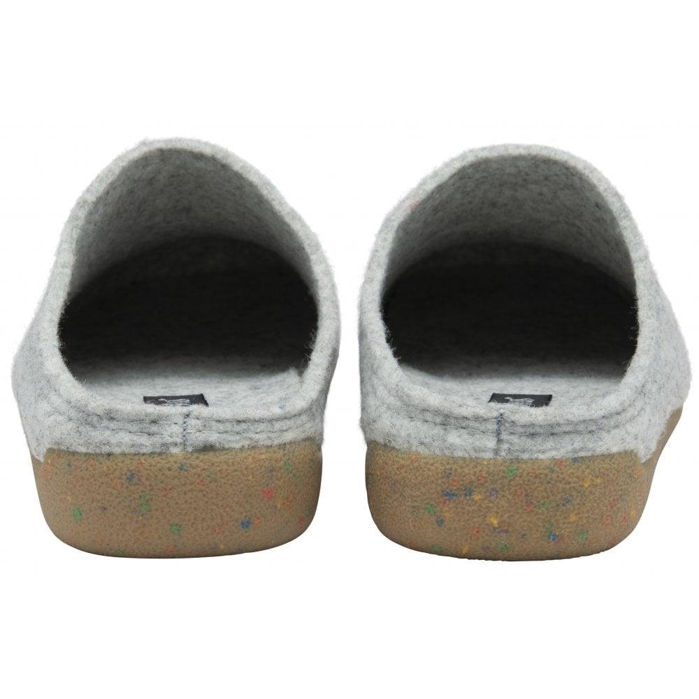 Lotus Ladies Alba Grey Slip On Mule Slippers