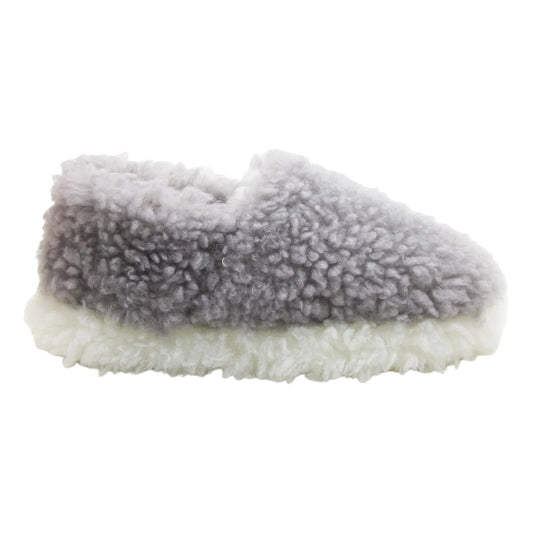 Heavenly Feet Ladies Softee Grey Super Soft Fluffy Slippers