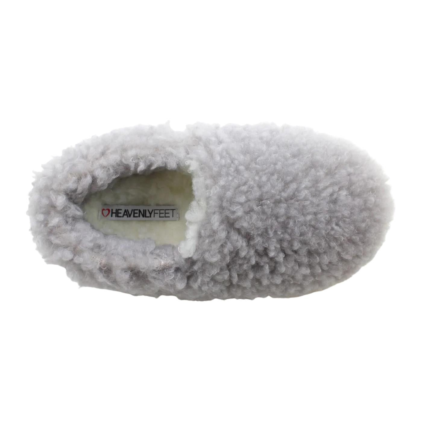 Heavenly Feet Ladies Softee Grey Super Soft Fluffy Slippers