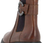 Remonte Ladies D1W74-22 Brown Leather Buckle Wide Fit Ankle Boots