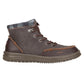 Hey Dude Mens Bradley Classic Brown Water Resistant Leather Lightweight Boot