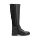 Remonte R6593-00 Black Leather Wide Fit Knee High Riding Boots