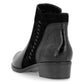 Remonte D6893-02 Odeon Black Leather Side Zip Ankle Boots