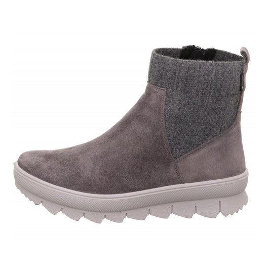 Legero Ladies Novara Grey Gore-Tex Suede Waterproof Ankle Boots