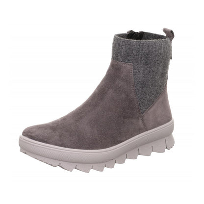 Legero Ladies Novara Grey Gore-Tex Suede Waterproof Ankle Boots