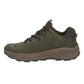 Hi-Tec Mens Fuse Trek Low Olive/Red Orange Hiking Shoes