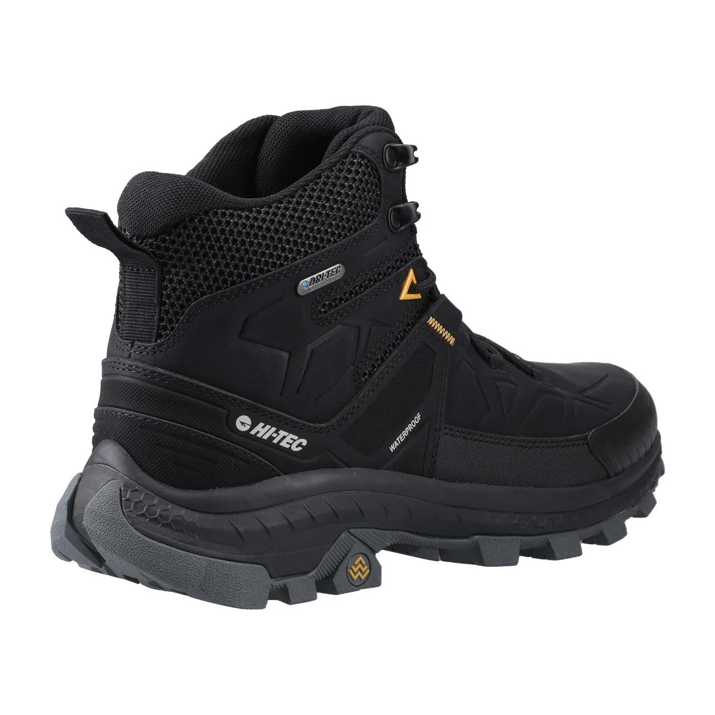 Hi-Tec Mens Rainer Hiker WP Black Hiking Boots