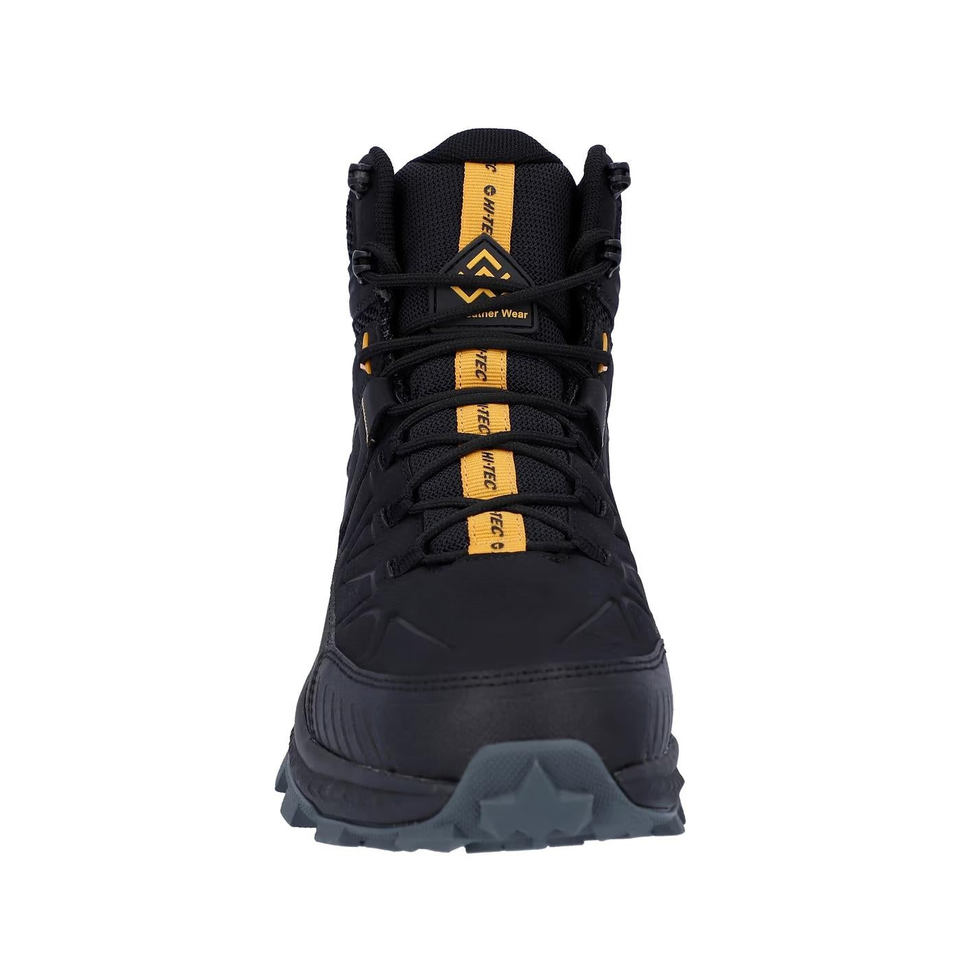 Hi-Tec Mens Rainer Hiker WP Black Hiking Boots