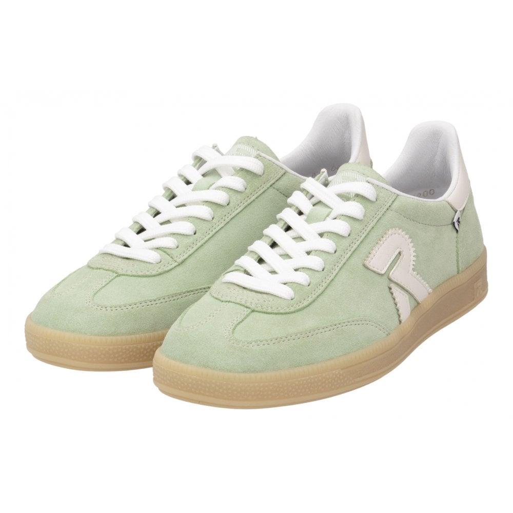 Rieker Womens W2200-52 Green Lace-Up Trainers