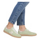 Rieker Womens W2200-52 Green Lace-Up Trainers