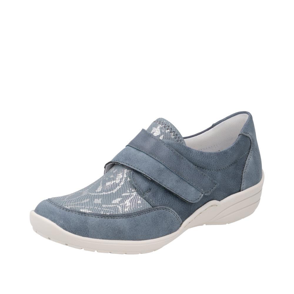 Remonte Womens R7600-14 Blue Adjustable Extra Wide Casual Shoes