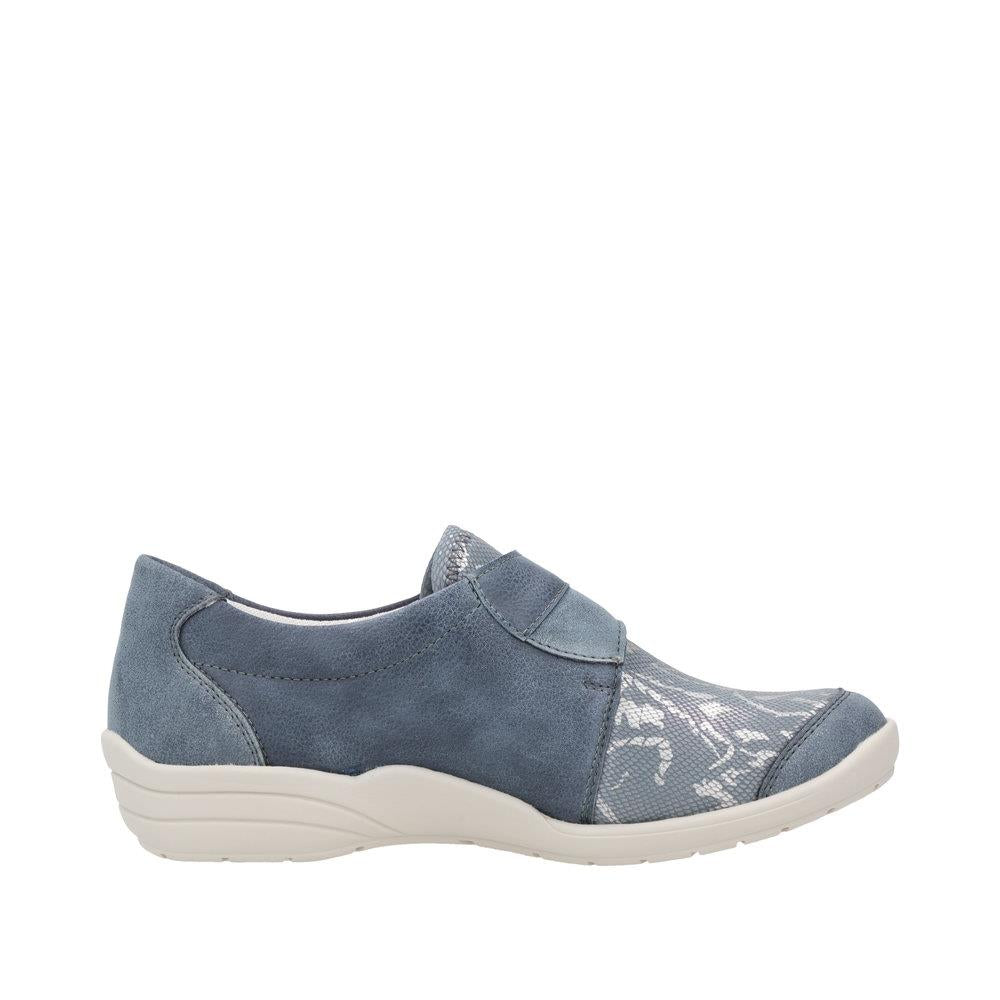 Remonte Womens R7600-14 Blue Adjustable Extra Wide Casual Shoes