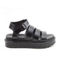 Heavenly Feet Saffron Black Womens Sandal