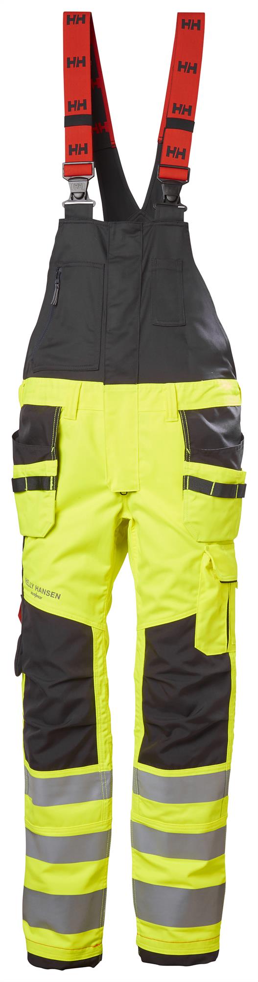 Helly Hansen Hi-Vis Yellow Orange 77520 Mens Alna 2.0 Cons Bib