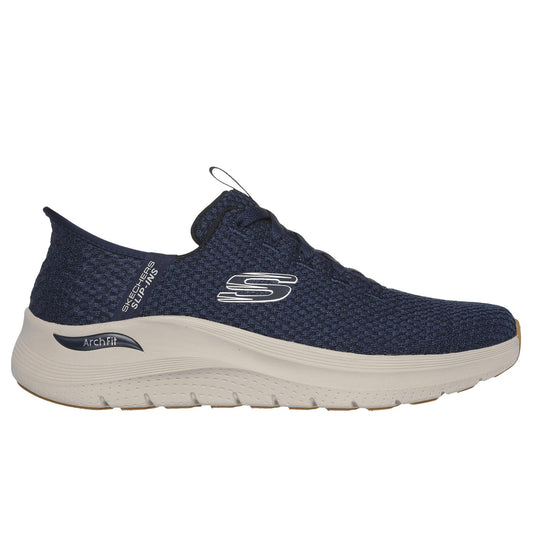 Skechers Mens Slip Ins Arch Fit Support Trainers Navy Blue 232462