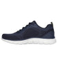 Skechers Mens Navy Lime Memory Foam Trainers Track Glendor 232699/NVLM