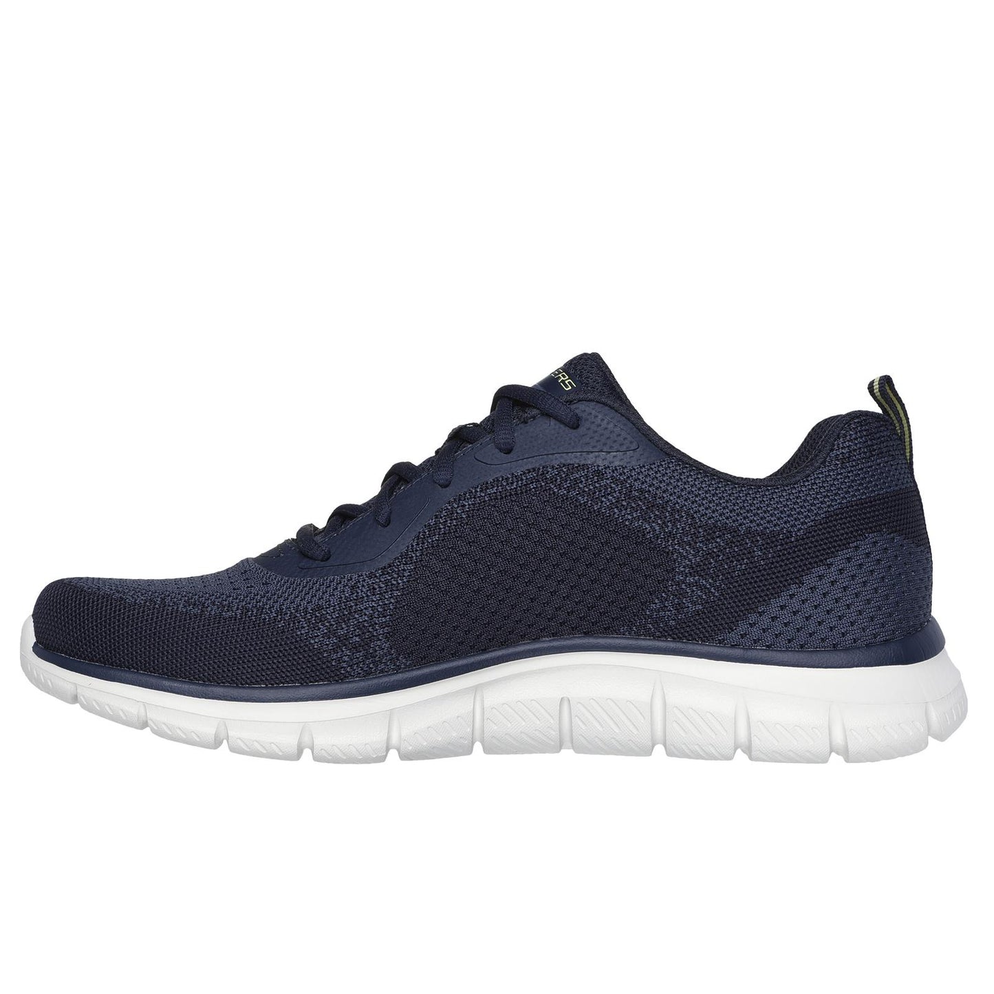 Skechers Mens Navy Lime Memory Foam Trainers Track Glendor 232699/NVLM