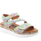 Heavenly Feet EmmaJane Floral Beige Womens Sandals