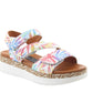 Heavenly Feet EmmaJane Floral White Womens Sandals
