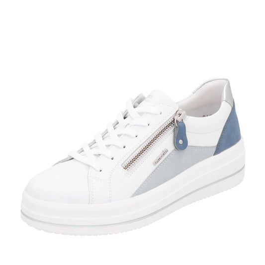 Remonte D1C01-84 White Lightweight Leather Trainers