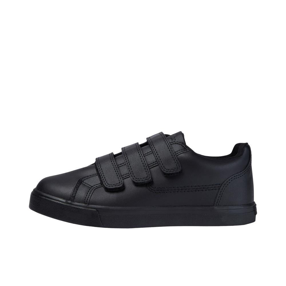 Youth Kickers Tovni Trip Leather Black Low Top Shoes 114743