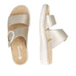 Womens Gold Remonte Adjustable Sandals D2K51-90