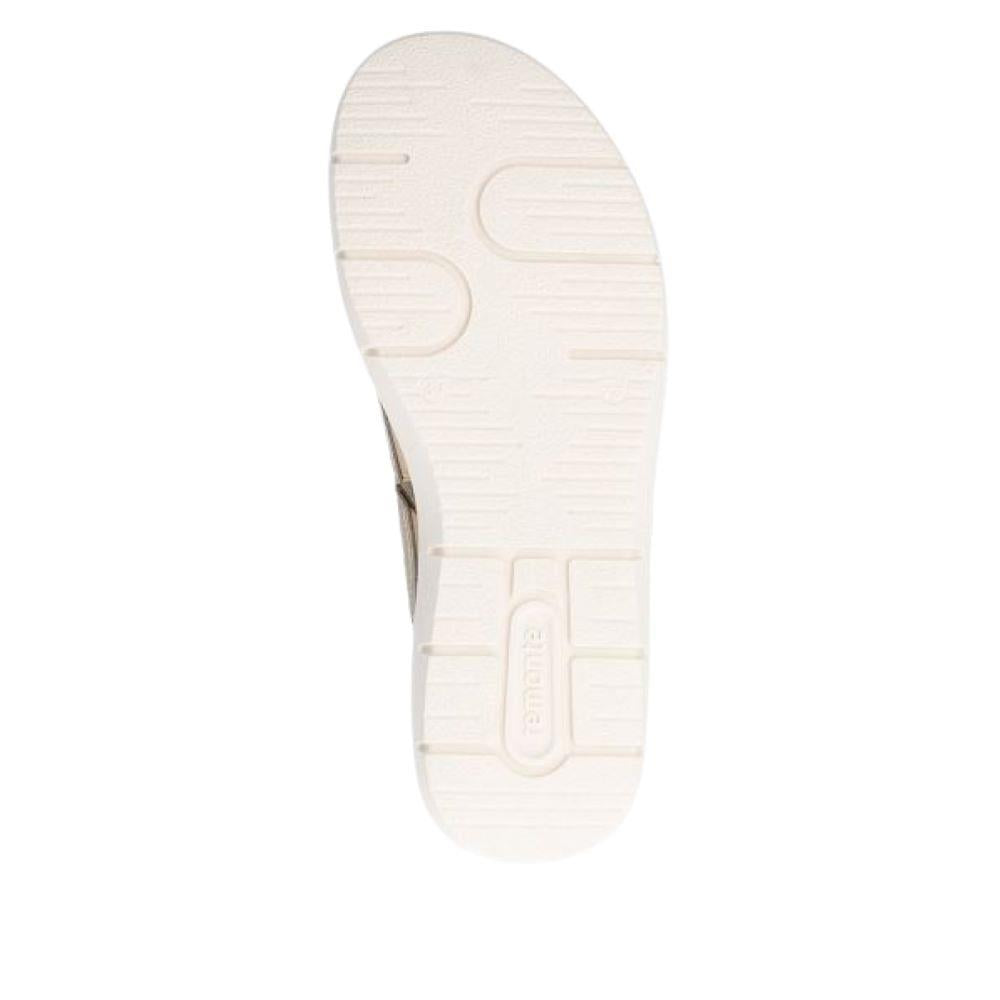 Womens Gold Remonte Adjustable Sandals D2K51-90