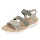 Womens Remonte Green Lightweight Strappy Sandals R6861