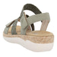 Womens Remonte Green Lightweight Strappy Sandals R6861