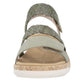 Womens Remonte Green Lightweight Strappy Sandals R6861