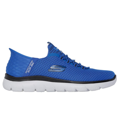 Skechers Mens Summits High Range Blue Black Slip Ins Shoes