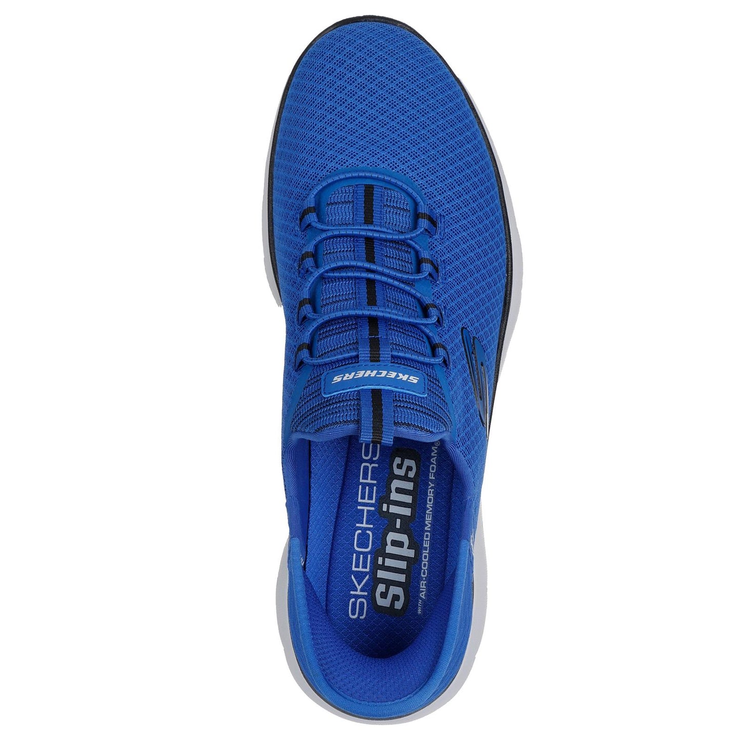 Skechers Mens Summits High Range Blue Black Slip Ins Shoes