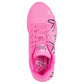 Skechers x JGoldcrown Kids Girls Uno Lite Metallic Love Trainers 314067/HPMT