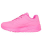 Skechers x JGoldcrown Kids Girls Uno Lite Metallic Love Trainers 314067/HPMT
