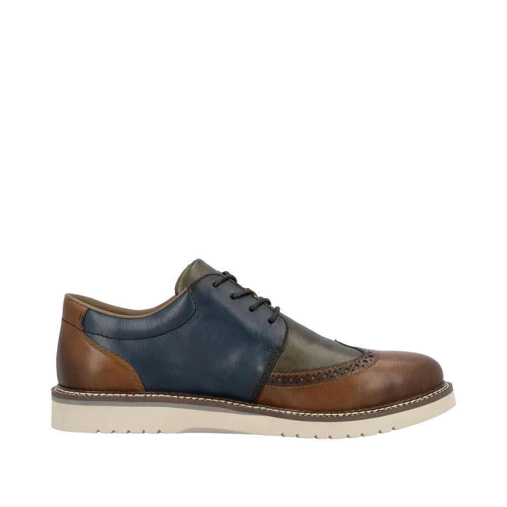 Rieker Mens Brogue Multi Leather Shoes 04504-90