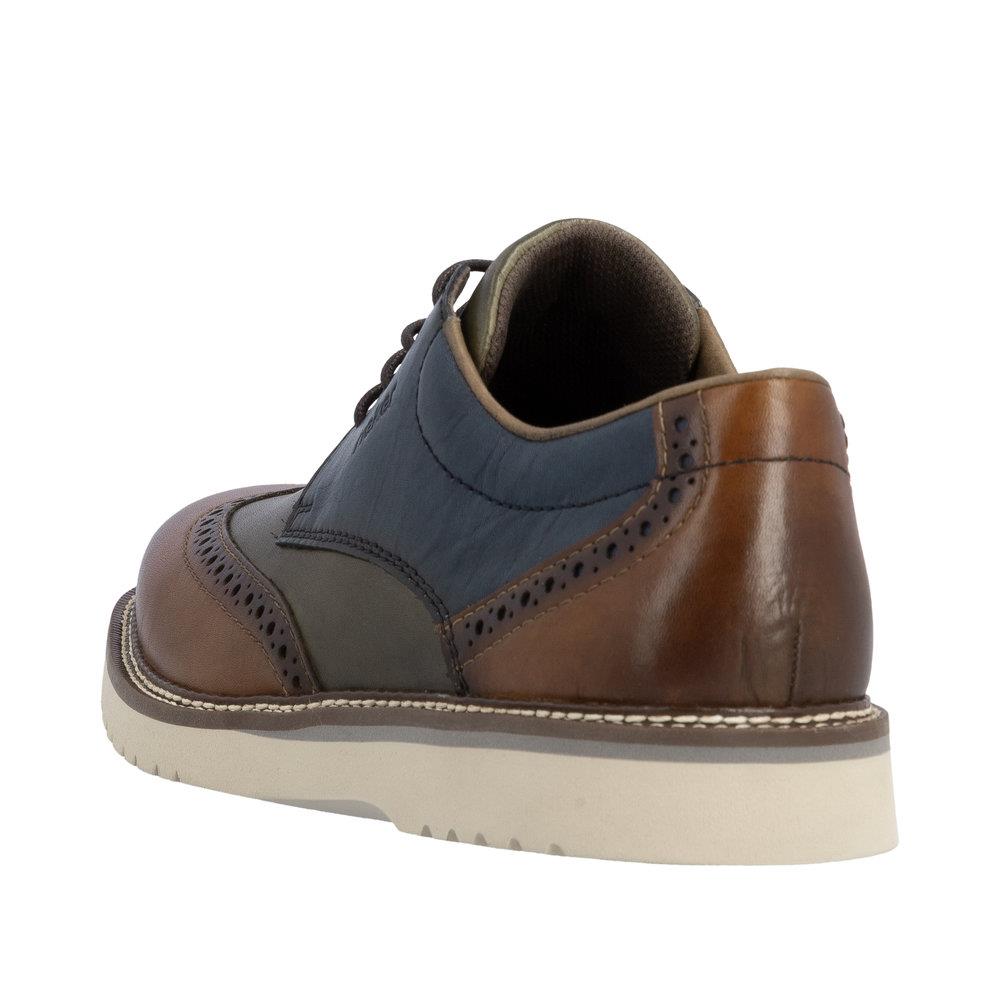 Rieker Mens Brogue Multi Leather Shoes 04504-90