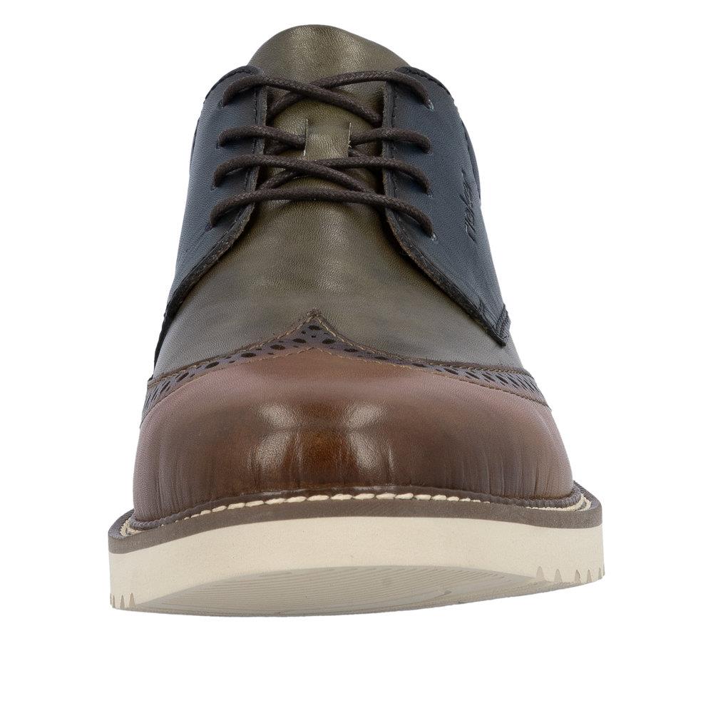 Rieker Mens Brogue Multi Leather Shoes 04504-90