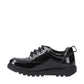 Hush Puppies Keeley Lace Up Patent Black School Shoes
