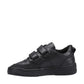 Hush Puppies Daxton Touch Fast Black Boys Leather School Shoes