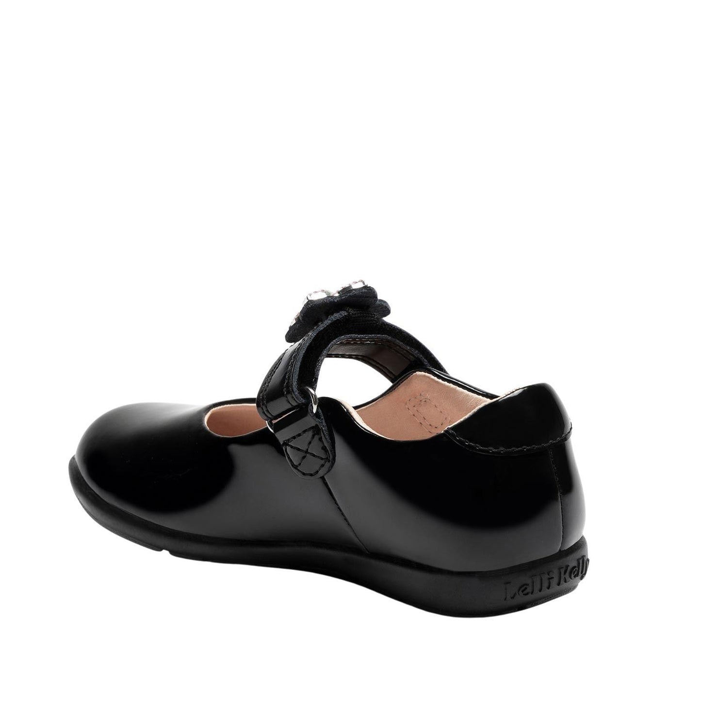 Lelli Kelly Daisy 2 Wide Fit G Patent Black School Shoes LK8481