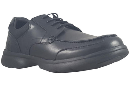 Mens Hush Puppies Hugh Black Leather Lace Up Shoes
