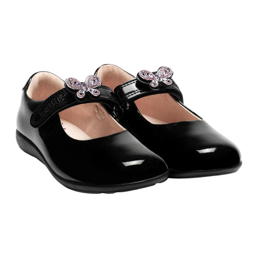 Lelli Kelly Melody 2 Wide Fit G Black Patent School Shoes LK8483 NE03