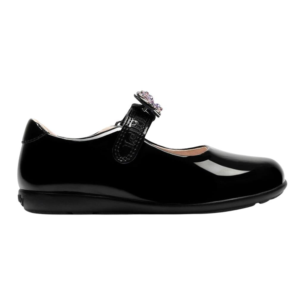 Lelli Kelly Melody 2 Wide Fit G Black Patent School Shoes LK8483 NE03