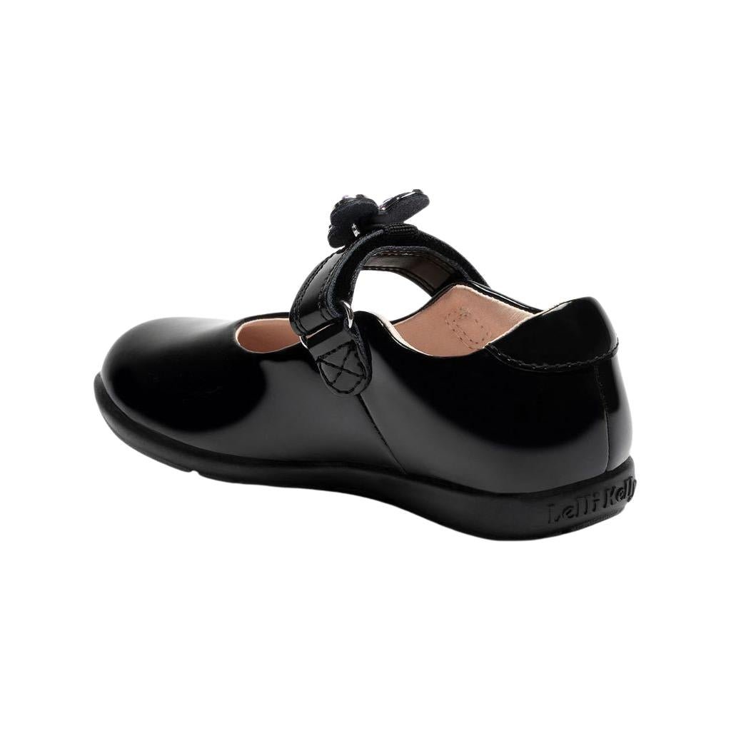 Lelli Kelly Melody 2 Wide Fit G Black Patent School Shoes LK8483 NE03